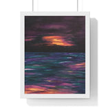 Rise or Set Premium Framed Vertical Print