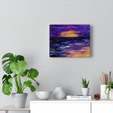 Purple Beach Canvas