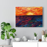 Primary Rise contemporary fine art canvas print