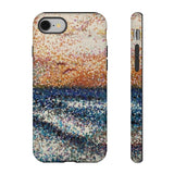 Pointillism Waves Tough Phone Case