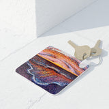 Square Photo Keyring Featuring Red Sea Day & Night