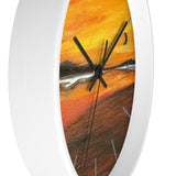 Warm Moon Wall Clock