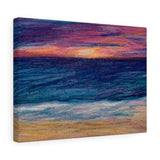 Beachy premium wraparound canvas print (Rise-or-Set? Series)