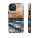 Pointillism Waves Tough Phone Case