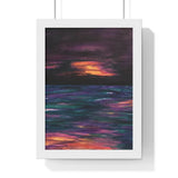 Rise or Set Premium Framed Vertical Print