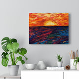 Primary Rise contemporary fine art canvas print