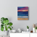 Beachy premium wraparound canvas print (Rise-or-Set? Series)