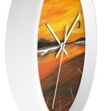Warm Moon Wall Clock