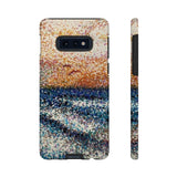Pointillism Waves Tough Phone Case