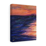 Beachy Series Canvas Print - Orange/Blue