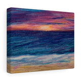 Beachy premium wraparound canvas print (Rise-or-Set? Series)