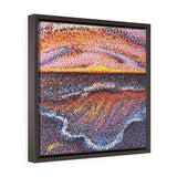 Red Sea/LIGHT Square Framed Canvas Print