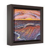 Red Sea/LIGHT Square Framed Canvas Print