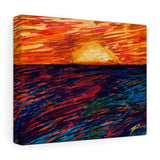 Primary Rise contemporary fine art canvas print