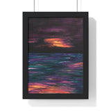 Rise or Set Premium Framed Vertical Print