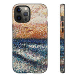 Pointillism Waves Tough Phone Case