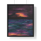 Rise or Set Premium Framed Vertical Print