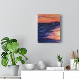 Beachy Series Canvas Print - Orange/Blue