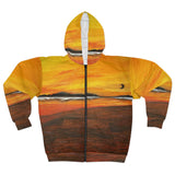 Warm Moon Full Bleed Unisex Zip Hoodie