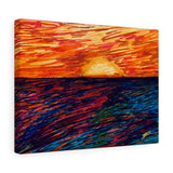 Primary Rise contemporary fine art canvas print