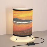 Warm Moon Tripod Lamp with High-Res Printed Shade, US\CA plug