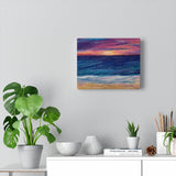 Beachy premium wraparound canvas print (Rise-or-Set? Series)