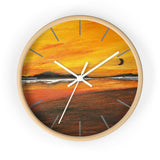 Warm Moon Wall Clock