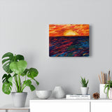 Primary Rise contemporary fine art canvas print