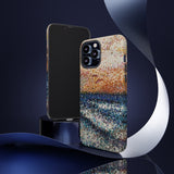 Pointillism Waves Tough Phone Case