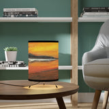 Warm Moon Tripod Lamp with High-Res Printed Shade, US\CA plug