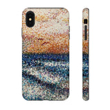 Pointillism Waves Tough Phone Case