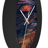Red Beach Wall clock