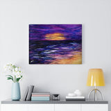 Purple Beach Canvas