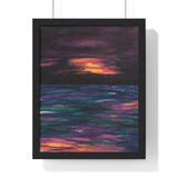 Rise or Set Premium Framed Vertical Print