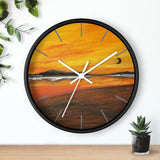 Warm Moon Wall Clock