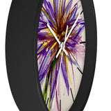 Purple Flower Wall Clock