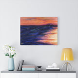 Beachy Series Canvas Print - Orange/Blue