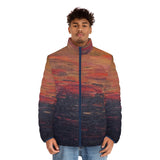 Deep. Night. Men's Puffer Jacket (AOP)