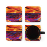 Fire & Ice Cork Back Coaster