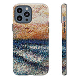 Pointillism Waves Tough Phone Case