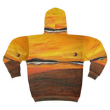 Warm Moon Full Bleed Unisex Zip Hoodie