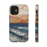 Pointillism Waves Tough Phone Case